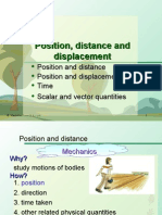 Distance and Displacement Power Point