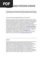 A história do ensino em administração
