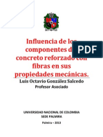 Influencia de Los Componentes Del Concreto Reforzado Con Fibras