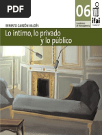 Lo Íntimo, Lo Privado y Lo Público - Ernesto Garzón Valdés