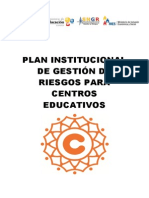 Plan Institucional de Gestión de Riesgos para Centros Educativos - copia