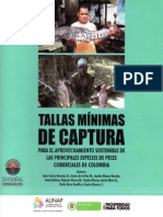 Tallas Mínimas de Captura de Las Principales Especies de Peces Comerciales de Colombia