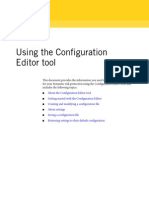 Using The Configuration Editor Tool