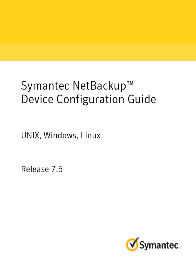 NetBackup DeviceConfig Guide PDF Technical Support Operating System