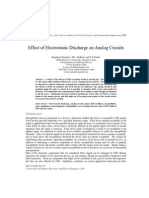 Effect of Electrostatic Discharge on Analog Circuits