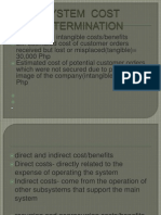 System Cost Determination
