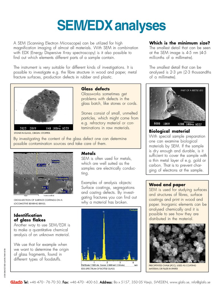 SEM EDX Analyses | Scanning Electron Microscope | Energy Dispersive X ...