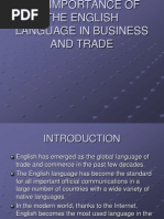 Download the importance of the english language in business and trade powerpoint by api-250910942 SN214822517 doc pdf