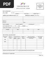 Godrej & Boyce Mfg. Co. Ltd. Application Form: Recent Photograph (In Professional Attire)