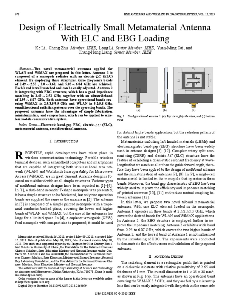 Antenna element material picture