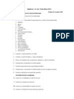 Objetivos para o 4º Teste (Ciencias9)