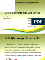 Auditul Functiei de Marketing