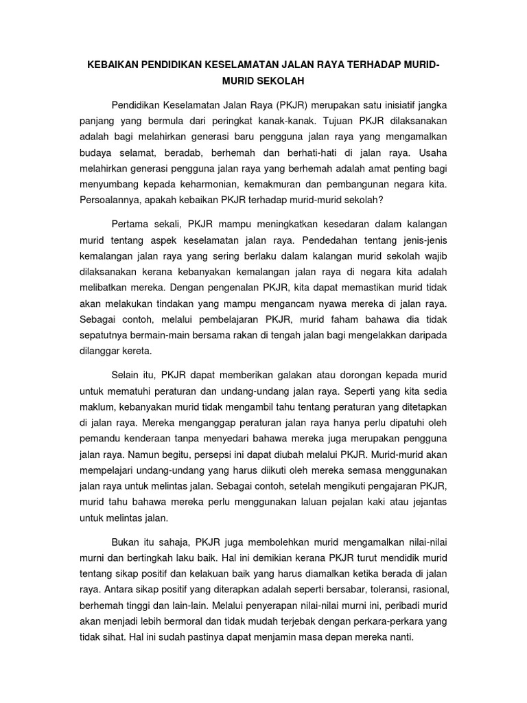 Pkjr Esei 1 Pdf