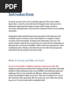 What Is Poverty and Who Are Poor?: Poverty Is The Inability To Fullfil The Minimum Requirements of Life