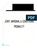 1. Joint and Marginal Probability