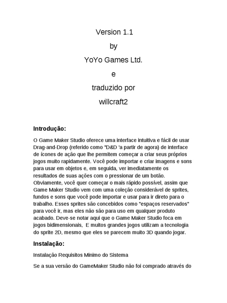 Guia de Instalação do Game Maker Studio | PDF | Videogames | Microsoft ...
