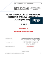 Plan Urbanistic General Comuna Valea Lupului Judeţul Iaşi P.U.G