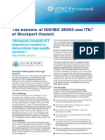 The Benefits of ISOIEC 20000 and ITIL at Stockport Council