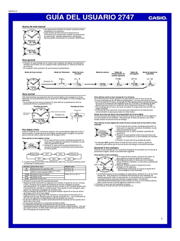 Casio Illuminator Manual