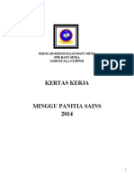 Kertas Kerja Minggu Panitia Sains 2014