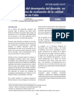 Valdes - Evaluacion Del Desempeno Del Docente