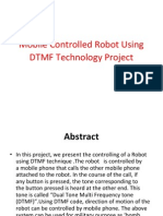 Mobile Robot Controlled by DTMF Tones via Mobile Phone