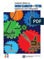 Guidance Notes on Inspection,
Thorough Examination and Testing of Lifting Appliances and Lifting Gear