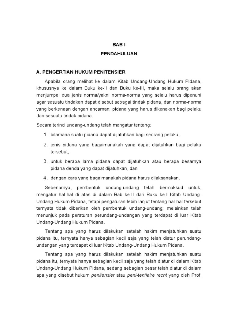 Hukum Penitensier Indonesia