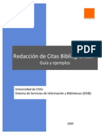 Redaccion de Citas Bibliograficas u de Chile