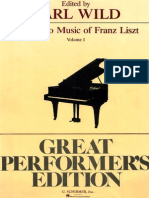 Liszt Ed. by Earl Wild (Great Performer's Edition)