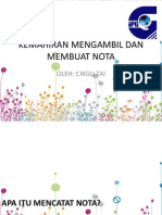 Kemahiran Mengambil Dan Membuat Nota