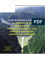 Controversia Entre El Parque Nacional Cerros de Amotape y El Proyecto de Irrigacion Puyango Tumbes
