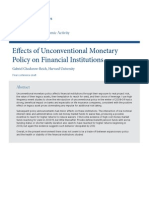 Effects of Unconventional Monetary Policy on Financial Institutions 
