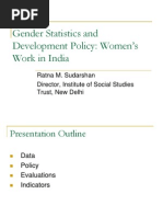 Gender Statistics and Development Policy: Women's Work in India