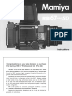 Mamiya RB67 Pro SD Manual