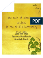 The Role of Simulated Patients in SL