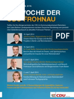 Flugblatt Woche Der CDU 2014