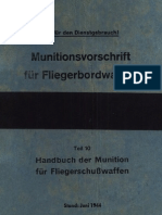 "L.Dv.4000/10" Munitionsvorschrift für Fliegerbordwaffen Teil 10 (1944)