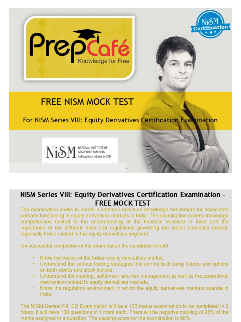 FREE NISM Mock Test NISM Series VIII Equity Derivatives Certification