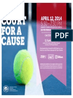 On Court For A Cause Flier 2014