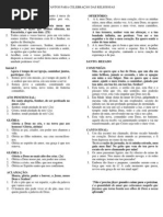 CANTOS PARA CELEBRAÇÃO DAS RELIGIOSAS