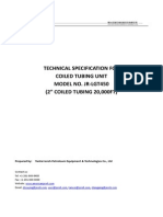 Technical Specification For Coiled Tubing Unit Model Lgt450