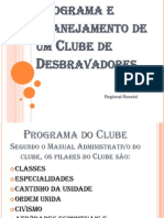 Programa e Planejamento de Um Clube de Desbravadores