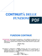 Continuità Delle Funzioni