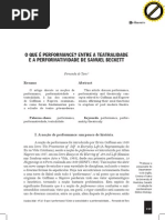 O que é performance...