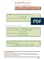 Sequences Series and Binomial Theorem