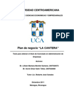 Plan de Negocio de Centro Deportivo La Cantera en Granada