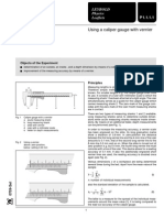 Mechanics: Using A Caliper Gauge With Vernier
