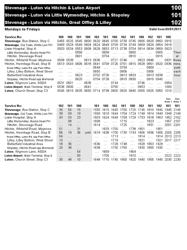 Bus Timetable | PDF | Transport | Public Transport