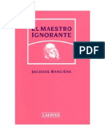 105599601 Jacques Ranciere El Maestro Ignorante